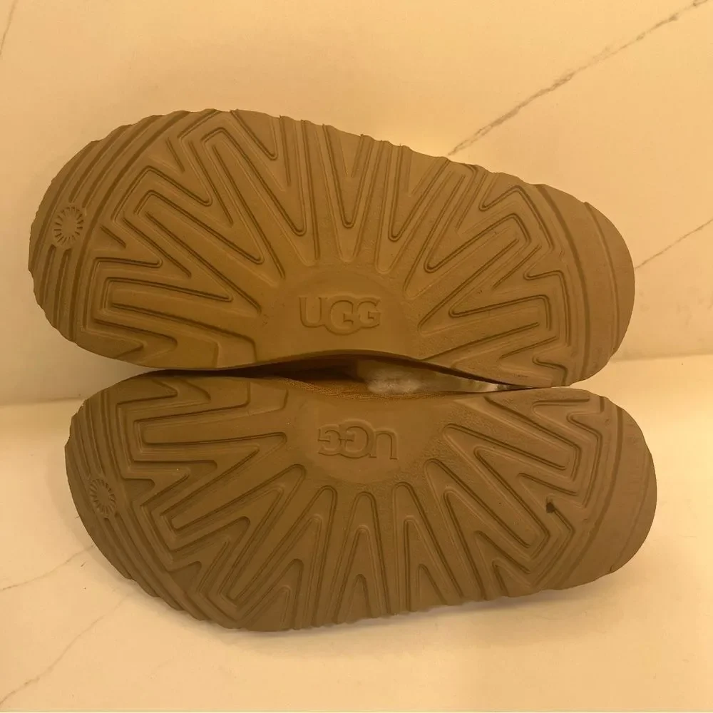 UGG Brown Slippers with Cream Shearling